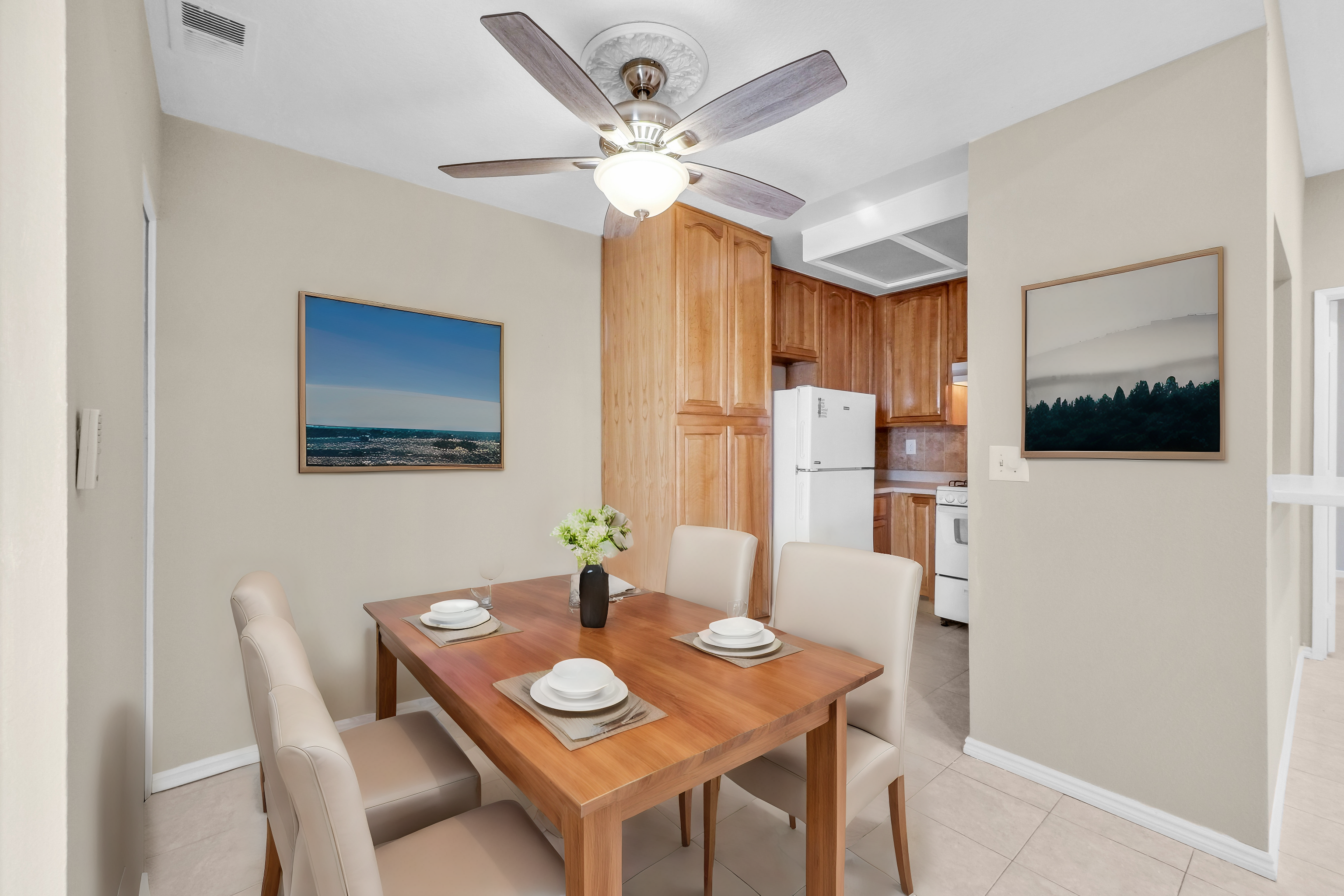 Staged dining room result